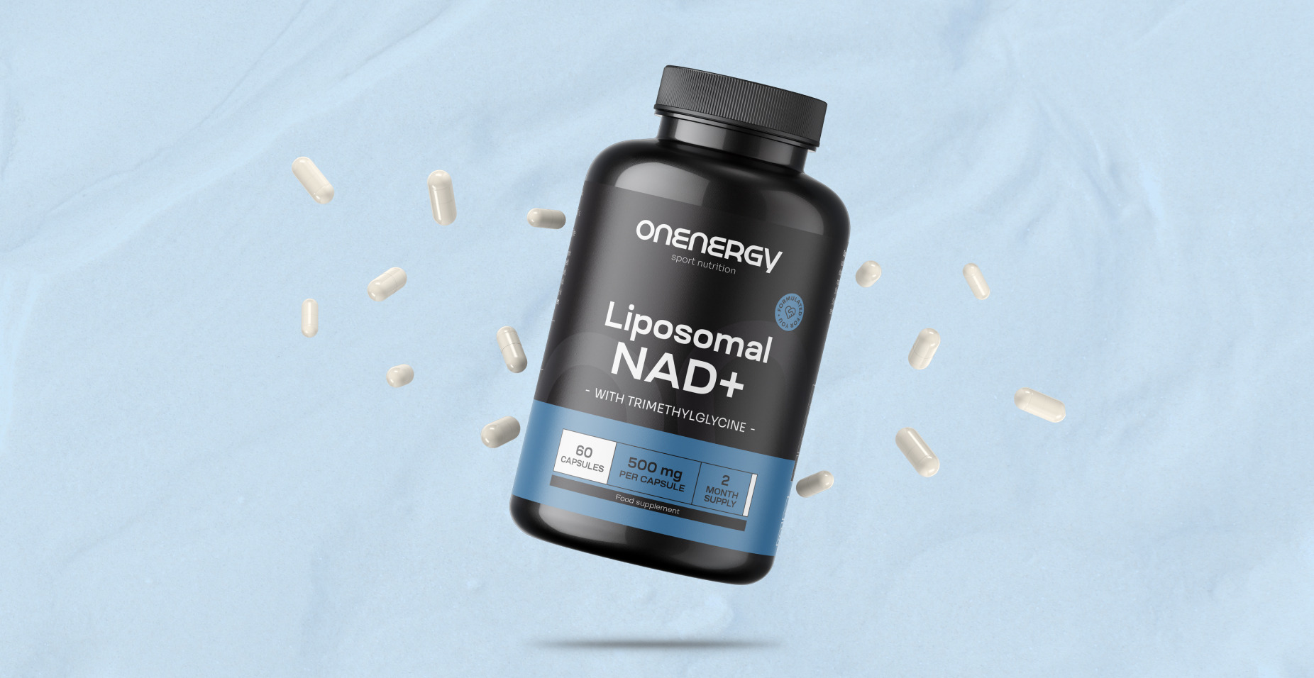 Liposomale NAD+ 500 mg – met trimethylglycine