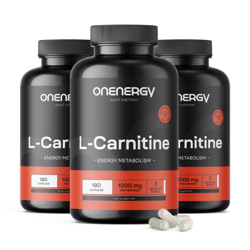 3x L-carnitine 1000 mg, totaal 540 capsules
