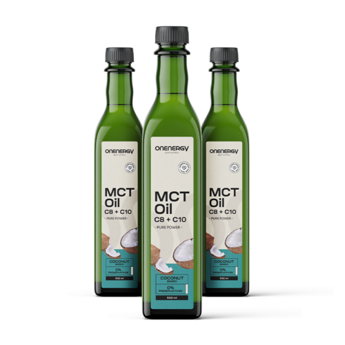 3x MCT C8:C10 Kokosolie Premium, totaal 1500 ml