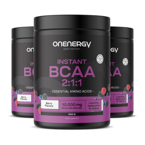 3x BCAA 2:1:1 – bosvruchten, totaal 1500 g