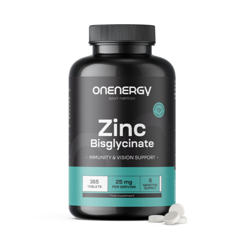 Zinkbisglycinaat 25 mg, 365 tabletten