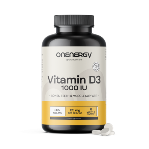 Vitamine D3 1000 IE, 365 tabletten