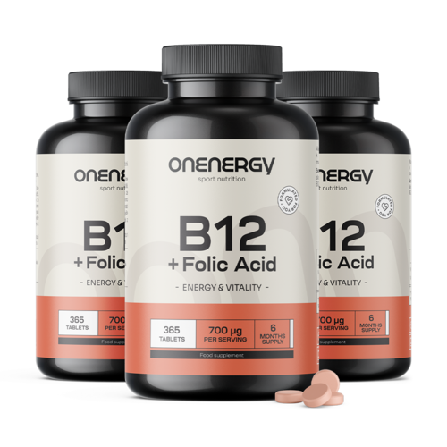 3x Vitamine B12 + foliumzuur, totaal 1095 tabletten