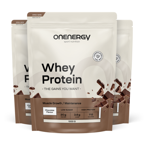 3x Weiproteïne – chocolade, totaal 3000 g
