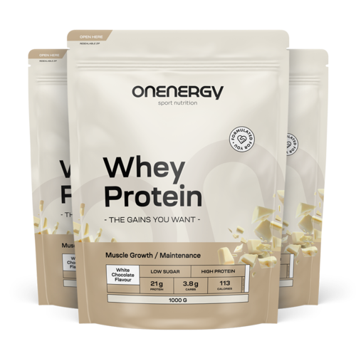 3x Weiproteïne – witte chocolade, totaal 3000 g
