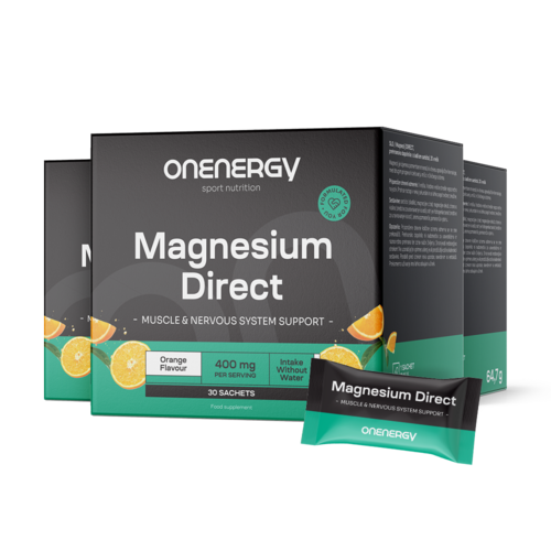3x Magnesium DIRECT 400 mg, totaal 90 zakjes