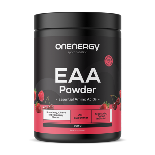 EAA poeder – framboos, kers, aardbei, 500 g