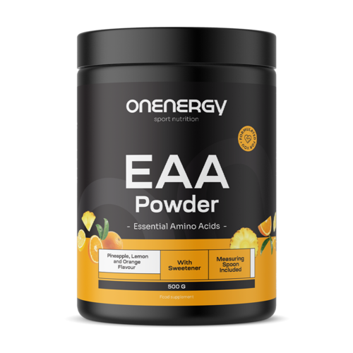 EAA in poeder – ananas, citroen, sinaasappel, 500 g