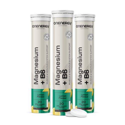 3x Magnesium + vitamine B6 - bruistabletten, totaal 60 bruistabletten