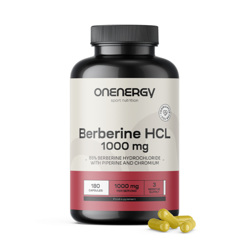 Berberin HCL 1000 mg – met piperine en chroom, 180 capsules