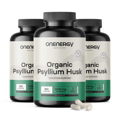 3x BIO Psyllium (Indische weegbree) 1400 mg, totaal 540 capsules