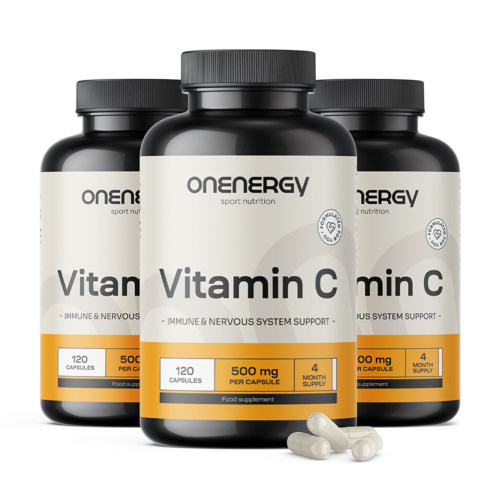 3x Vitamine C 500 mg, totaal 360 capsules