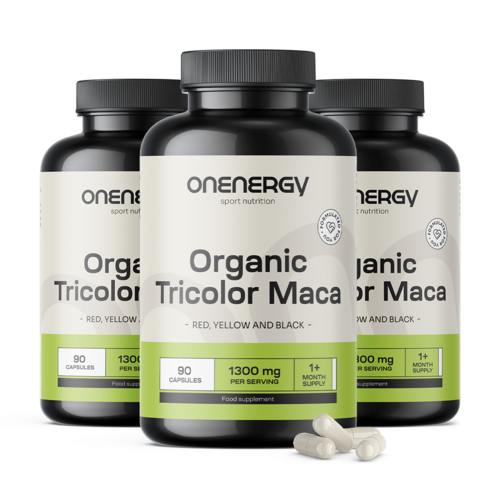 3x BIO Tricolor Maca, totaal 270 capsules