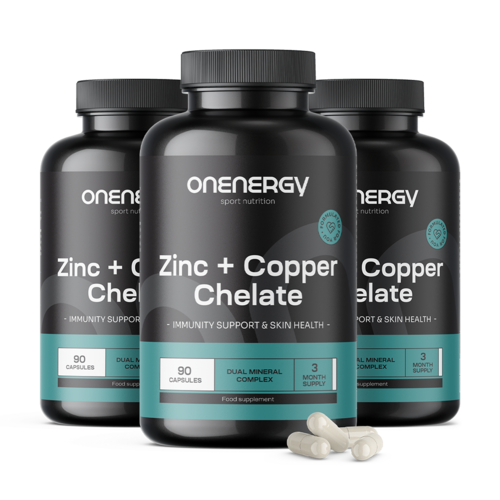 3x Zink + koperchelaat, totaal 270 capsules