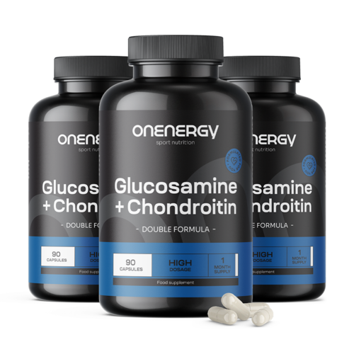 3x Glucosamine + chondroïtine, totaal 270 capsules