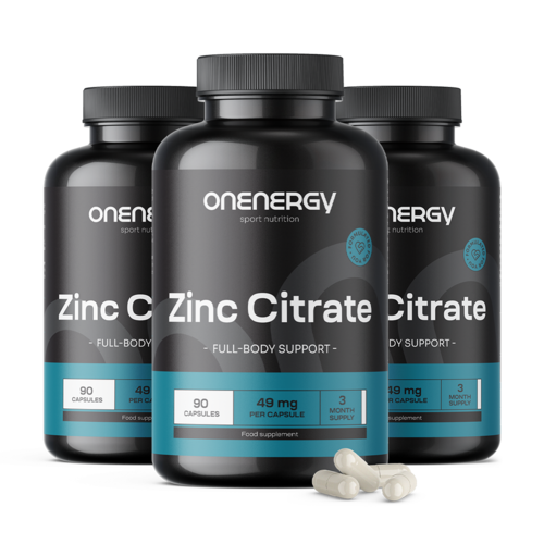 3x Zinkcitraat, totaal 270 capsules