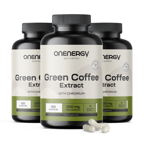 3x Groene koffie – extract, totaal 360 capsules