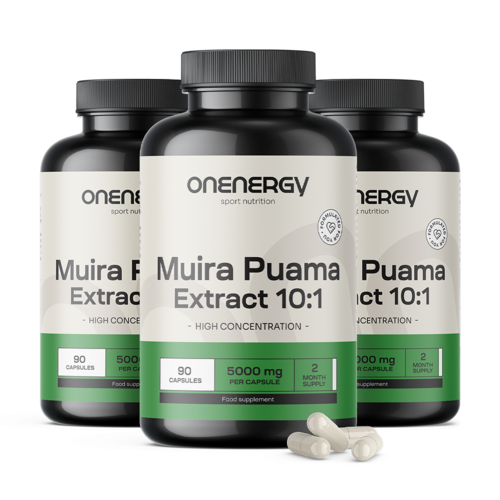 3x Muira Puama – extract 10:1, totaal 270 capsules