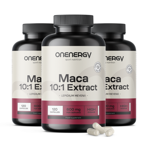 3x Maca – extract 10:1, totaal 360 capsules