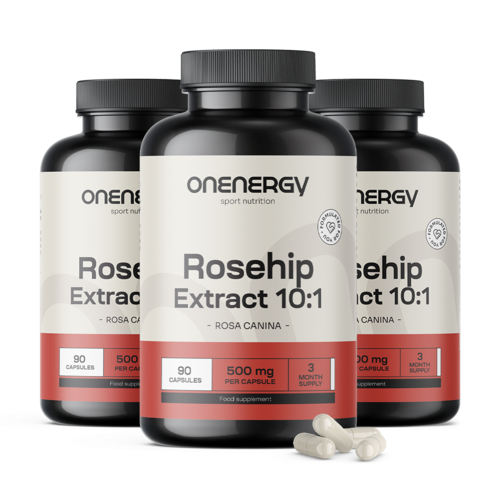 3x Rozenbottel – extract 10:1, totaal 270 capsules