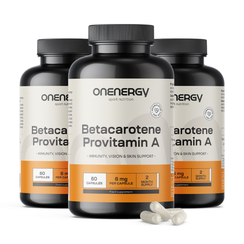 3x Bètacaroteen (provitamine A), totaal 180 capsules