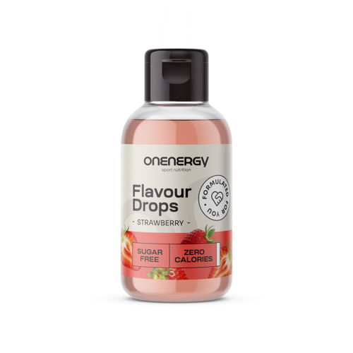 Flavour Drops met zoetstof – aardbei, 50 ml