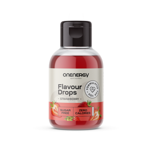 Flavour Drops met zoetstof – aardbei, 50 ml