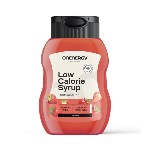 Caloriearme siroop met zoetstof – aardbei, 350 ml