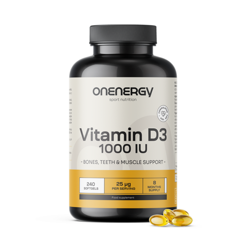 Vitamine D3 1000 IE, 240 softgels
